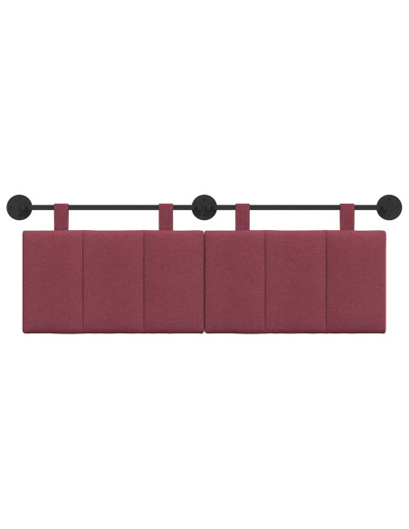 Testata appesa Rigato Rosso Vino 150 x 55 x 5 cm Tessuto