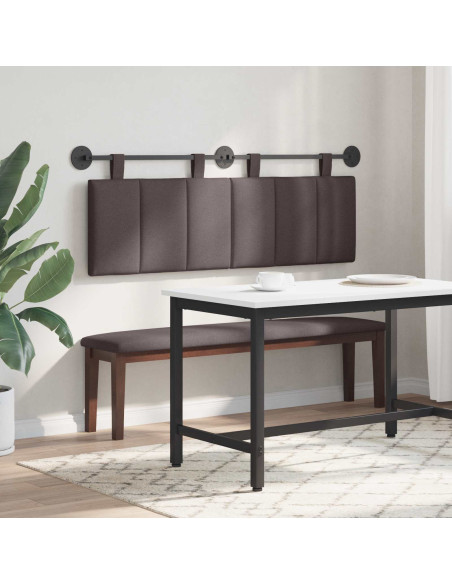 Testata appesa Rigato Marrone Scuro 150 x 55 x 5 cm Tessuto