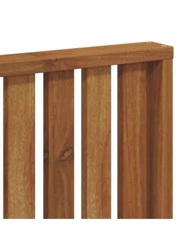 Set divani 8 pcs Naturale e Antracite Legno di Acacia Massello