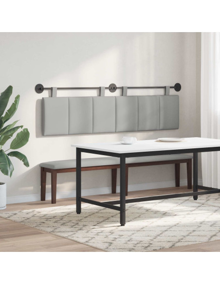 Testata appesa Rigato Grigio Nuvola 170 x 55 x 5 cm Tessuto