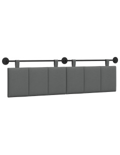 Testata appesa Rigato Grigio scuro 170 x 55 x 5 cm Tessuto 2