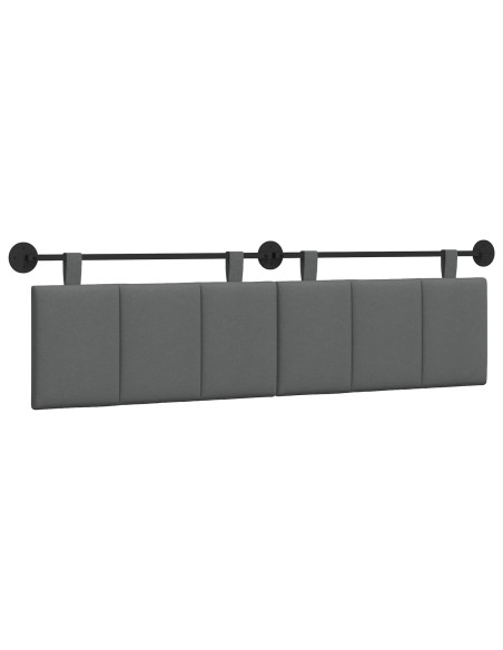 Testata appesa Rigato Grigio scuro 170 x 55 x 5 cm Tessuto