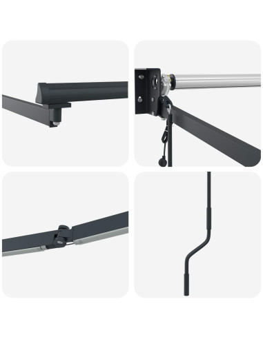 Struttura della tenda elettrica retrattile Antracite alluminio