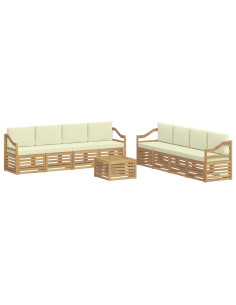 Set divani Legno di Acacia Massello 2