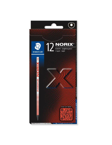 CF12 MATITA GRAFITE NORIX HB ROSSO