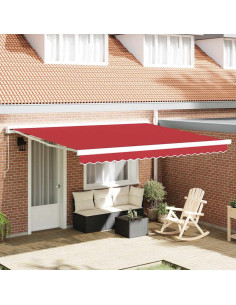 Telo di ricambio per tenda da sole Rosso 380 x 295 cm