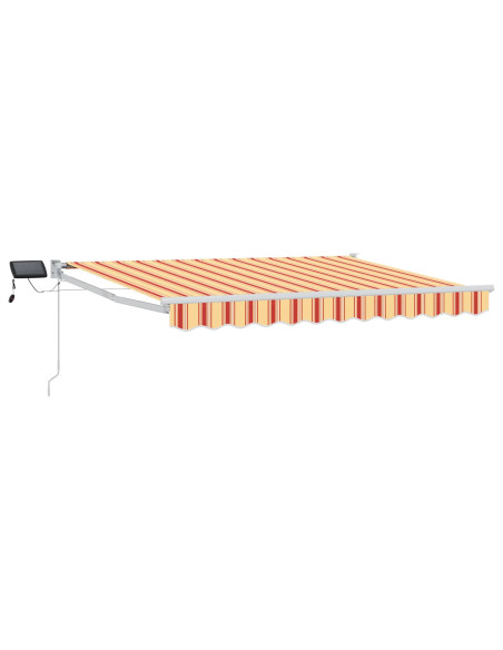 Tenda retrattile manuale con LED Multicolore 3 x 2,5 m