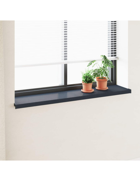 Soglia della Finestra Antracite con Venature del Legno PVC