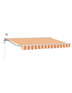 Tettuccio Elettrico Retrattile Giallo e Arancione 3 x 2,5 m