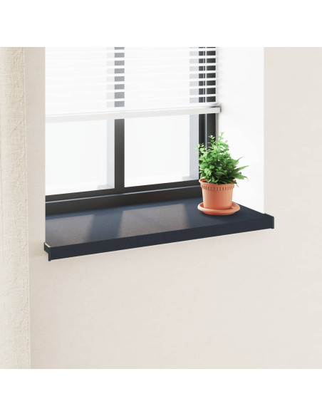 Soglia della Finestra Antracite con Venature del Legno PVC