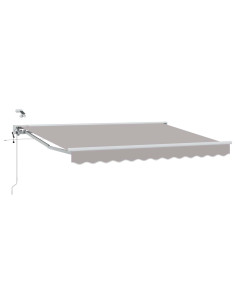 Tettuccio Elettrico Retrattile Grigio chiaro e bianco 2,5 x 2 m 2