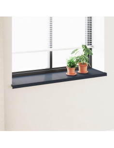 Soglia della Finestra Antracite con Venature del Legno PVC