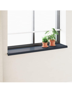 Soglia della Finestra Antracite con Venature del Legno PVC