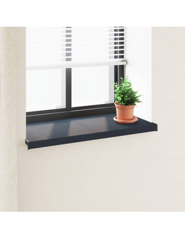 Soglia della Finestra Antracite con Venature del Legno PVC