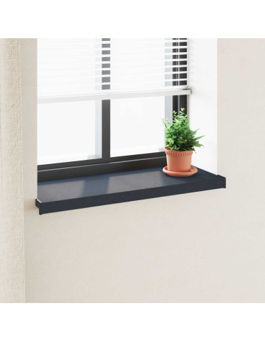 Soglia della Finestra Antracite con Venature del Legno PVC