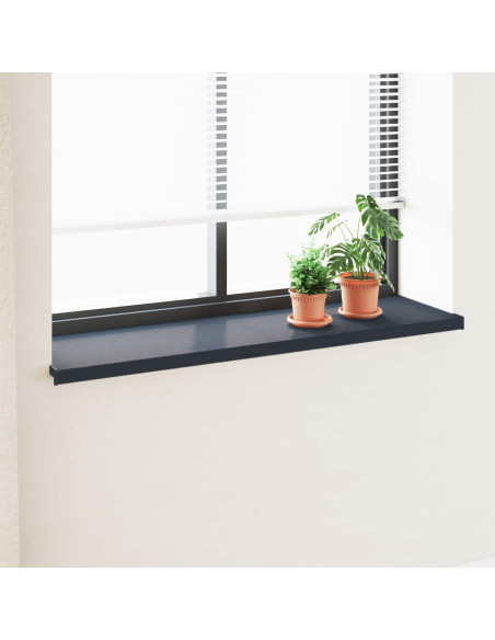 Soglia della Finestra Antracite con Venature del Legno PVC