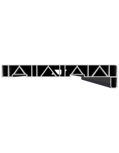 Soglia della Finestra Antracite con Venature del Legno PVC