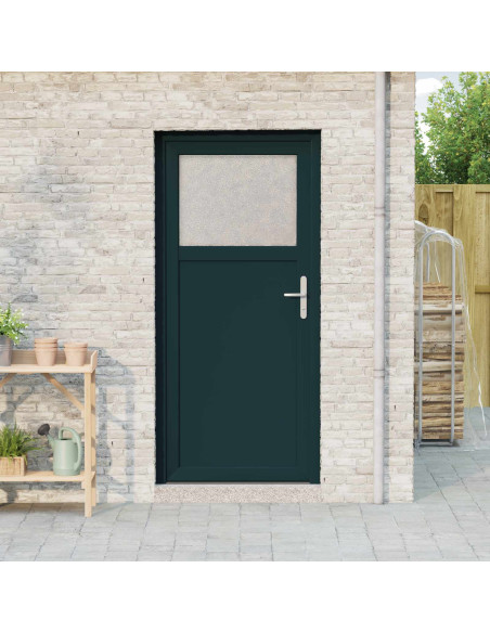 Porta d'ingresso laterale Antracite 98 x 198 cm PVC