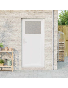 Porta d'ingresso laterale Bianco 88 x 198 cm PVC