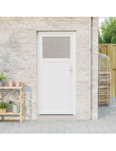 Porta d'ingresso laterale Bianco 88 x 198 cm PVC