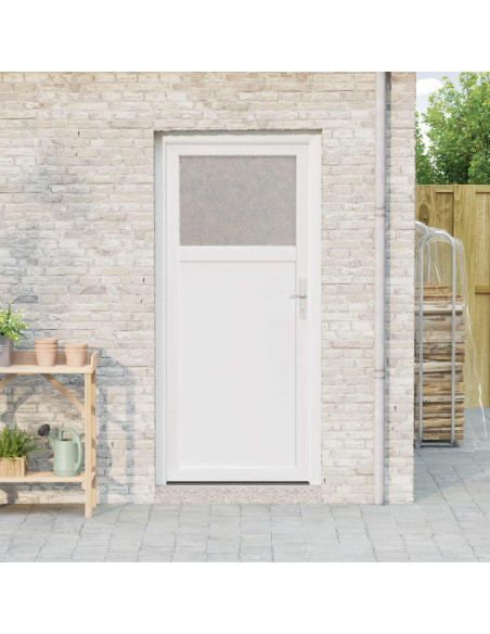 Porta d'ingresso laterale Bianco 88 x 198 cm PVC