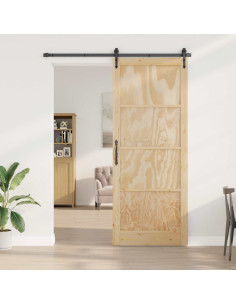 Porta Interna Naturale 83 x 232 cm Legno compensato