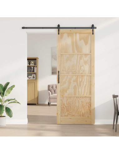 Porta Interna Naturale 83 x 232 cm Legno compensato
