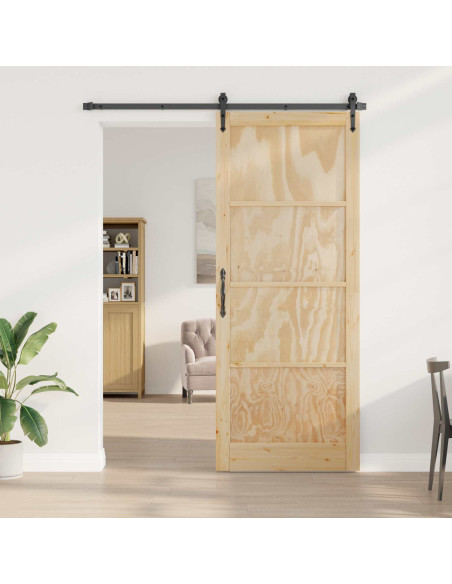 Porta Interna Naturale 83 x 232 cm Legno compensato
