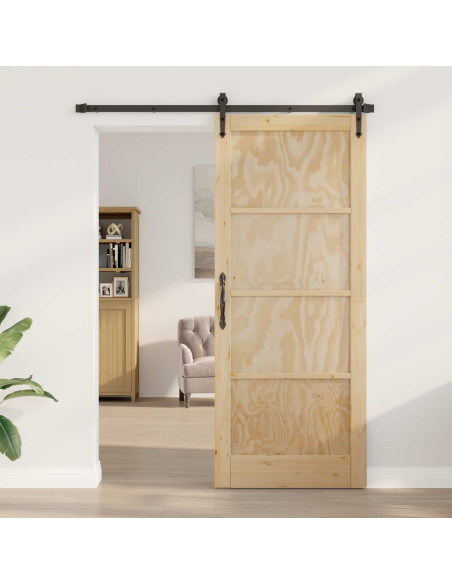 Porta Interna Naturale 86 x 211 cm Legno compensato
