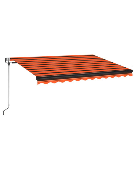 Tenda da Sole Retrattile Automatica 300x250cm Arancione Marrone