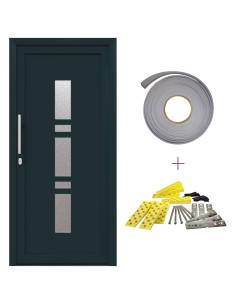 Porta Frontale Antracite 88 x 200 cm PVC 2