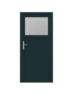 Porta d'ingresso laterale Antracite 98 x 198 cm PVC 2