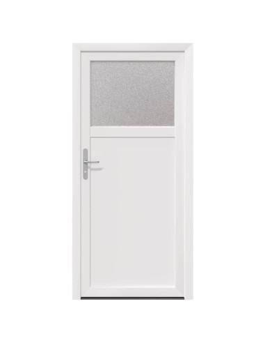 Porta d'ingresso laterale Bianco 98 x 198 cm PVC