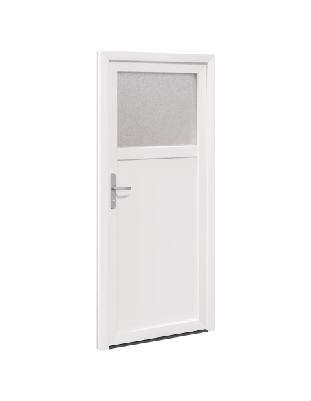 Porta d'ingresso laterale Bianco 88 x 198 cm PVC