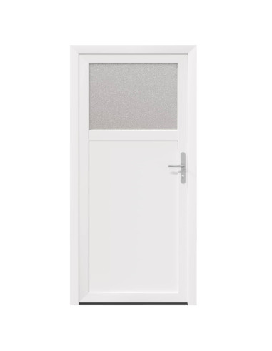 Porta d'ingresso laterale Bianco 98 x 198 cm PVC