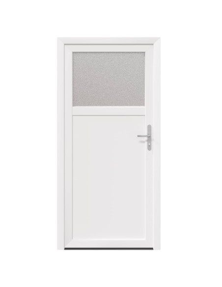 Porta d'ingresso laterale Bianco 98 x 198 cm PVC