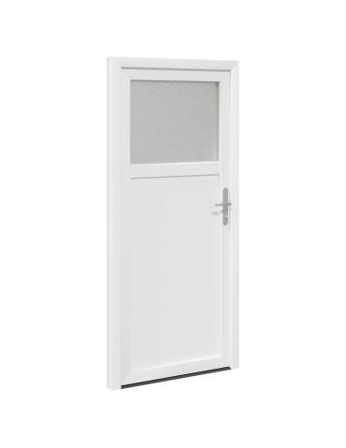 Porta d'ingresso laterale Bianco 88 x 198 cm PVC