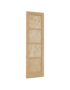 Porta Interna Naturale 61 x 198,5 cm Legno compensato 2