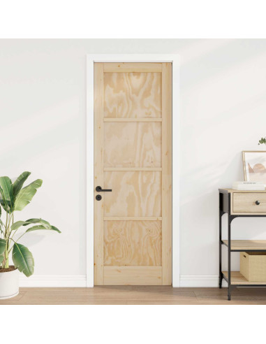 Porta Interna Naturale 73,5 x 211 cm Legno compensato