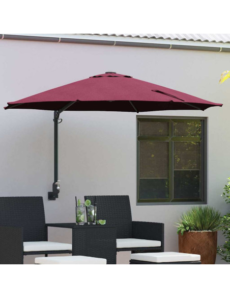 Ombrello da giardino Rosso Bordeaux 248 x 248 x 148 cm