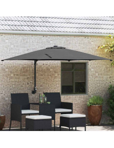 Ombrello da giardino Antracite 248,5 x 247,5 x 160 cm