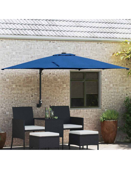 Ombrello da giardino Azzurro 248,5 x 247,5 x 160 cm
