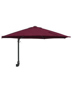 Ombrello da giardino Rosso Bordeaux 248 x 248 x 148 cm 2