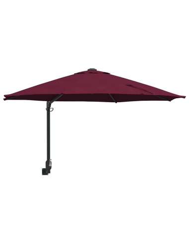 Ombrello da giardino Rosso Bordeaux 248 x 248 x 148 cm