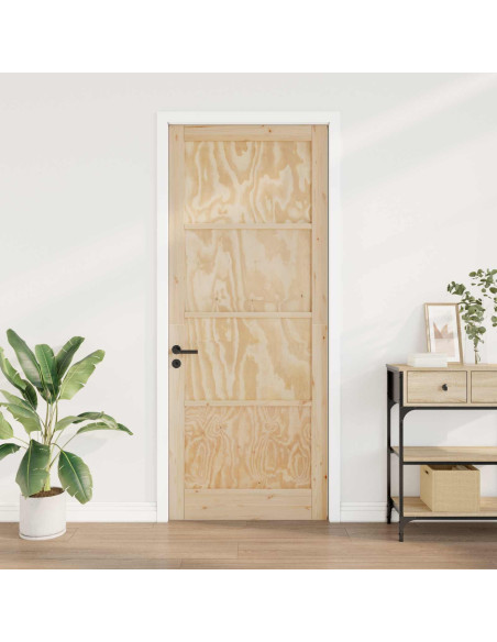 Porta Interna Naturale 83 x 232 cm Legno compensato