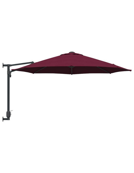 Ombrello da giardino Rosso Bordeaux 248 x 248 x 148 cm
