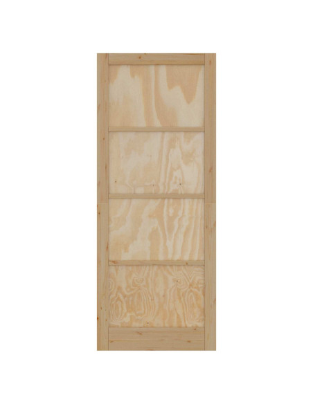 Porta Interna Naturale 83 x 232 cm Legno compensato