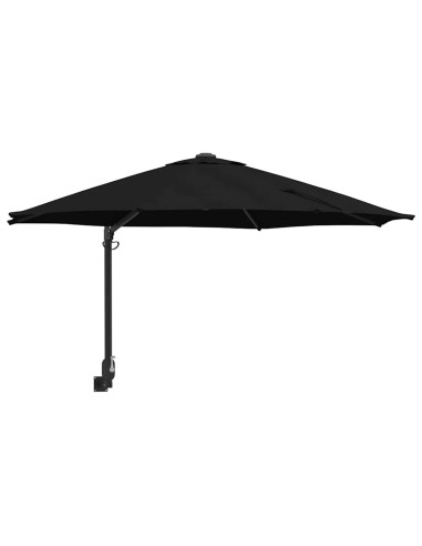 Ombrello da giardino Nero 248 x 248 x 148 cm