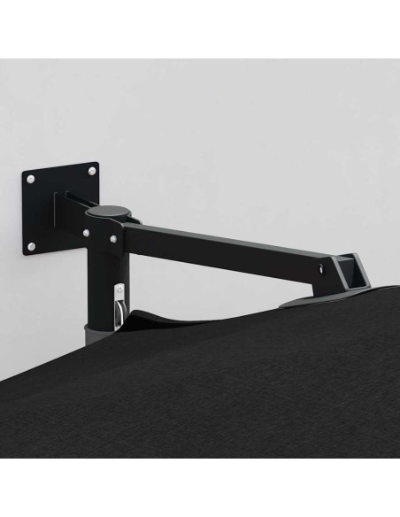 Ombrello da giardino Nero 248 x 248 x 148 cm