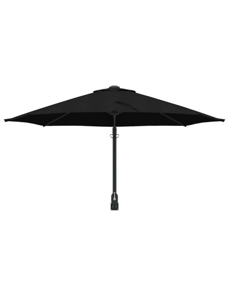 Ombrello da giardino Nero 248 x 248 x 148 cm